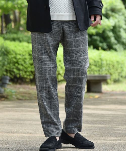 SHIPS(シップス)の「SC: ウール ストレッチ ハイブリッド イージー パンツ(チェック)(その他パンツ・メンズ・チャコールグレー/ライトブラウン/ネイビー/ブラック・SMALL/MEDIUM/LARGE/X-LARGE)」の3枚目の写真