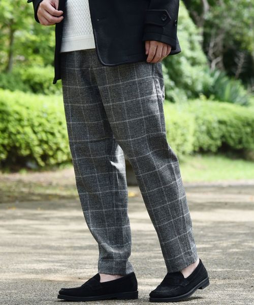 SHIPS(シップス)の「SC: ウール ストレッチ ハイブリッド イージー パンツ(チェック)(その他パンツ・メンズ・チャコールグレー/ライトブラウン/ネイビー/ブラック・SMALL/MEDIUM/LARGE/X-LARGE)」の5枚目の写真