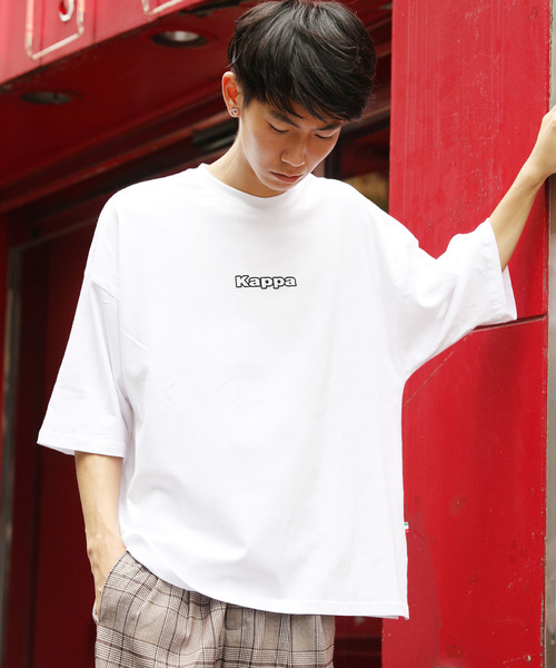 Kappa（カッパ）の「Kappa 別注 ブランドロゴ グラフィック ビッグTシャツ 半袖 ユニセックス（Tシャツ/カットソー・メンズ・ホワイト/ブラック/ベージュ/A・S/M/L/XL）」の17枚目の写真