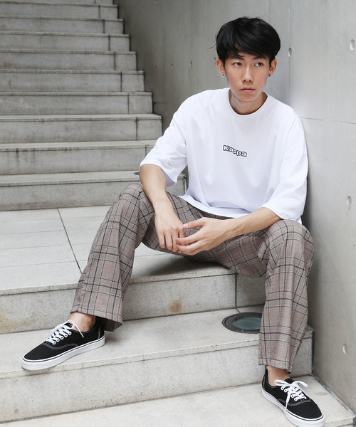 Kappa（カッパ）の「Kappa 別注 ブランドロゴ グラフィック ビッグTシャツ 半袖 ユニセックス（Tシャツ/カットソー・メンズ・ホワイト/ブラック/ベージュ/A・S/M/L/XL）」の22枚目の写真