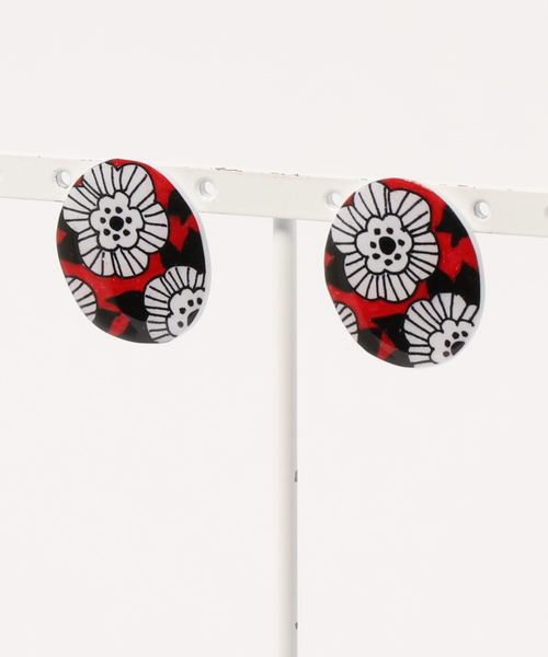 tone(トーン)の「【Beauty bell】レトロ花柄ピアス(ピアス(両耳用)・レディース・イエロー/グリーン/レッド/パープル・FREE)」の4枚目の写真