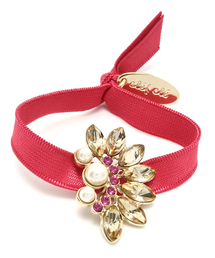 ODETTE E ODILE | クレデュ クレ/CC フラワービジューBR&ゴム(ブレスレット)