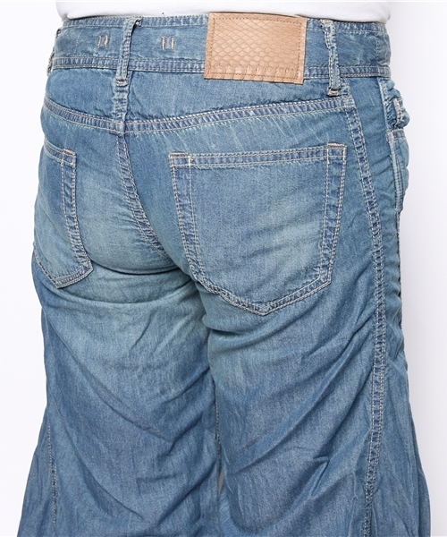 goa(ゴア)の「4ozデニム スーパーバギーパンツ(デニムパンツ・レディース・インディゴブルー・1/2)」の9枚目の写真