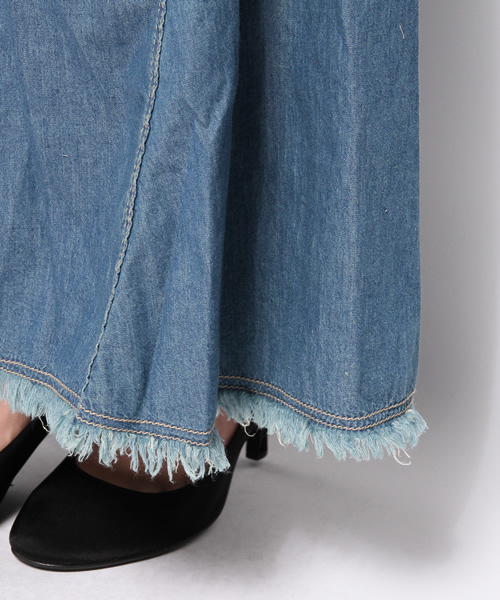 goa(ゴア)の「4ozデニム スーパーバギーパンツ(デニムパンツ・レディース・インディゴブルー・1/2)」の4枚目の写真