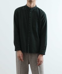 ADAM ET ROPE' | 起毛ネル バンドカラーシャツ(シャツ/ブラウス)