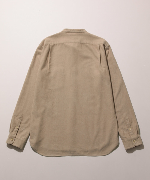 ADAM ET ROPE'（アダムエロペ）の「起毛ネル バンドカラーシャツ（シャツ/ブラウス・メンズ・ダークブラウン/モスグリーン/マスタード・LL/M/L）」の7枚目の写真