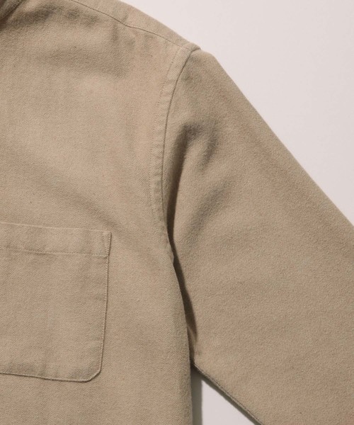 ADAM ET ROPE'（アダムエロペ）の「起毛ネル バンドカラーシャツ（シャツ/ブラウス・メンズ・ダークブラウン/モスグリーン/マスタード・LL/M/L）」の9枚目の写真