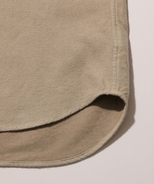 ADAM ET ROPE'（アダムエロペ）の「起毛ネル バンドカラーシャツ（シャツ/ブラウス・メンズ・ダークブラウン/モスグリーン/マスタード・LL/M/L）」の11枚目の写真