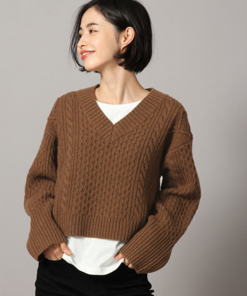 LOWRYS FARM(ローリーズファーム)の「7Gイタリーバックリボンプルオーバー 840679(ニット/セーター・レディース・グレー/ブラウン/ブルー・FREE)」の3枚目の写真