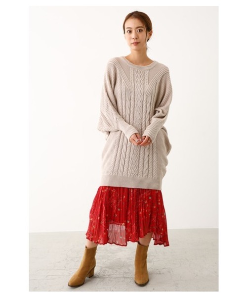 セール ケーブル ドルマン ニット ワンピース ワンピース Rodeo Crowns Wide Bowl ロデオクラウンズワイドボウル のファッション通販 Zozotown