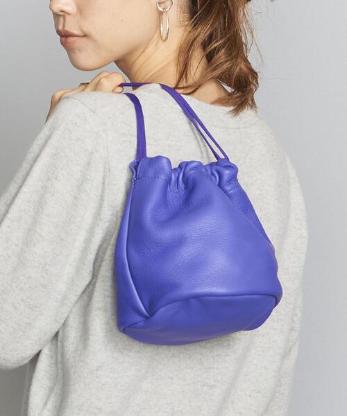 mormyrus(モルミルス)の「<mormyrus>レザードロストショルダーバッグ ◆(ショルダーバッグ・レディース・ブラック/パープル/ナチュラル/ライトグレー/クリーム・FREE)」の5枚目の写真