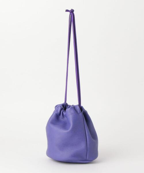 mormyrus(モルミルス)の「<mormyrus>レザードロストショルダーバッグ ◆(ショルダーバッグ・レディース・ブラック/パープル/ナチュラル/ライトグレー/クリーム・FREE)」の6枚目の写真