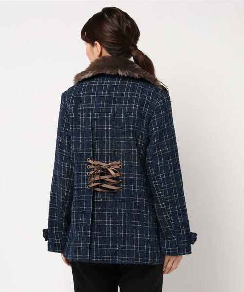 axes femme（アクシーズファム）の「ツイードショートコート