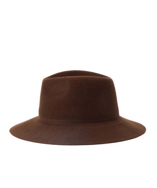 Ray BEAMS（レイビームス）の「Ray BEAMS / フェルトツバヒロ 中折 HAT（ハット・レディース・ブラック/ブラウン/グレー・ONE SIZE）」の10枚目の写真