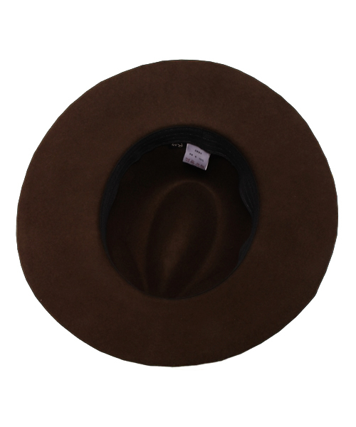 Ray BEAMS（レイビームス）の「Ray BEAMS / フェルトツバヒロ 中折 HAT（ハット・レディース・ブラック/ブラウン/グレー・ONE SIZE）」の14枚目の写真