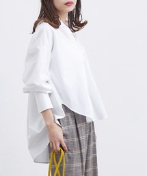 ADAM ET ROPE' | バックタックバンドカラーシャツ(シャツ/ブラウス)