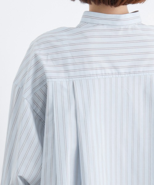 ADAM ET ROPE'（アダムエロペ）の「バックタックバンドカラーシャツ（シャツ/ブラウス・レディース・サックスブルー/ホワイト/ブルー系その他4/ホワイト系その他・FREE）」の13枚目の写真