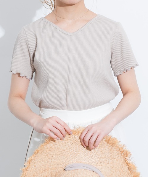 VANNIE U（ヴァニーユー）の「バックリボンカットソー（Tシャツ/カットソー・レディース・ブラック/ホワイト/ベージュ・FREE）」の18枚目の写真