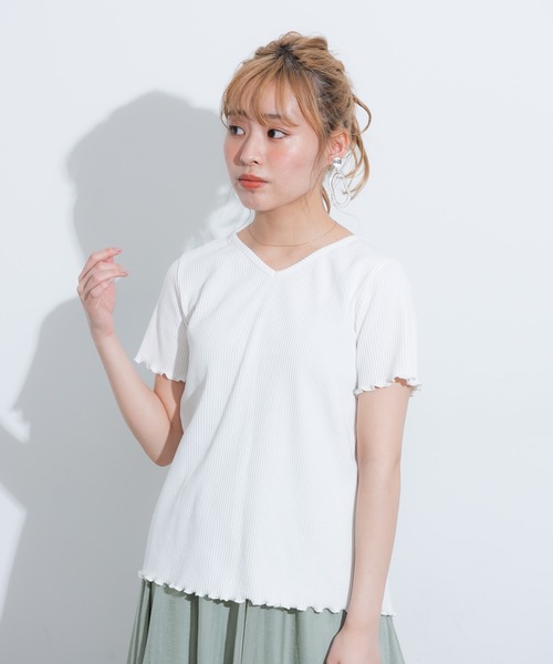 VANNIE U（ヴァニーユー）の「バックリボンカットソー（Tシャツ/カットソー・レディース・ブラック/ホワイト/ベージュ・FREE）」の19枚目の写真