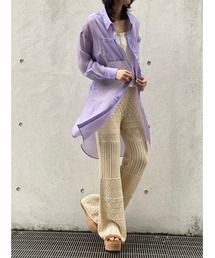 one way | シアーロングシャツ(シャツ/ブラウス)