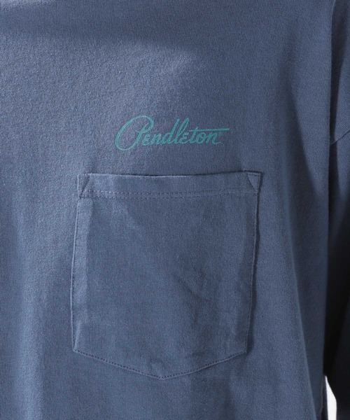 PENDLETON（ペンドルトン）の「【PENDLETON（ペンドルトン）】別注バックプリントTシャツ L/S（Tシャツ/カットソー・メンズ・ネイビー/チャコール/ブラウン・MEDIUM/LARGE）」の10枚目の写真