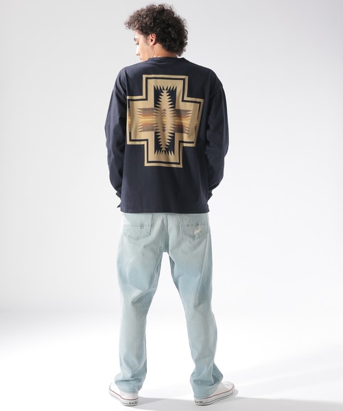PENDLETON（ペンドルトン）の「【PENDLETON（ペンドルトン）】別注バックプリントTシャツ L/S（Tシャツ/カットソー・メンズ・ネイビー/チャコール/ブラウン・MEDIUM/LARGE）」の18枚目の写真