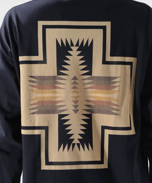 PENDLETON（ペンドルトン）の「【PENDLETON（ペンドルトン）】別注バックプリントTシャツ L/S（Tシャツ/カットソー・メンズ・ネイビー/チャコール/ブラウン・MEDIUM/LARGE）」の17枚目の写真