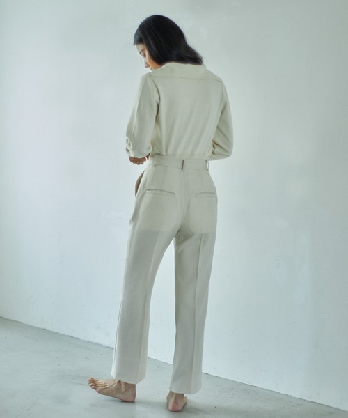 CASA FLINE（カーサフライン）の「Vネックニットロンパース（ニット