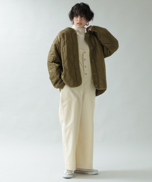 RAGEBLUE(レイジブルー)の「チノオーバーオール2/918094(サロペット/オーバーオール・レディース・ブラック/オフホワイト/キャメル・FREE)」の4枚目の写真