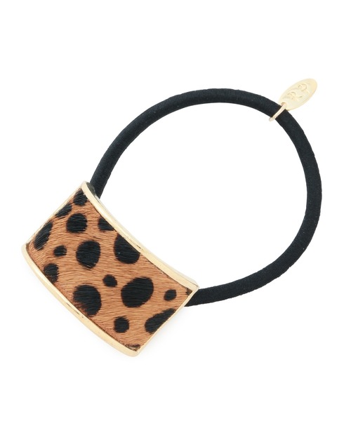 レオパードハラコカーブポニー ヘアゴム ヘアゴム Picnic ロペピクニック のファッション Rope Rope セール