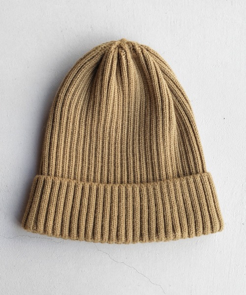 14+（イチヨンプラス）の「リブニット帽（ニットキャップ/ビーニー・レディース・ワインレッド/レッド系その他/ネイビー/ブルー系その他/カーキ/グリーン系その他/ブラック/ブラック系その他/ベージュ/ベージュ系その他・FREE）」の4枚目の写真