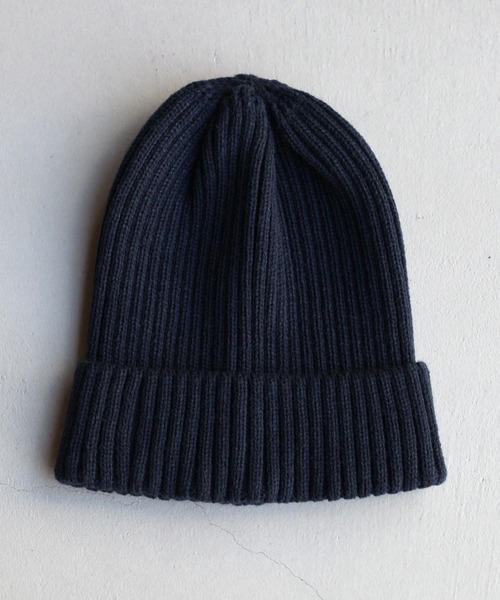 14+（イチヨンプラス）の「リブニット帽（ニットキャップ/ビーニー・レディース・ワインレッド/レッド系その他/ネイビー/ブルー系その他/カーキ/グリーン系その他/ブラック/ブラック系その他/ベージュ/ベージュ系その他・FREE）」の7枚目の写真