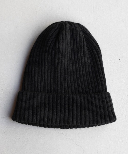 14+（イチヨンプラス）の「リブニット帽（ニットキャップ/ビーニー・レディース・ワインレッド/レッド系その他/ネイビー/ブルー系その他/カーキ/グリーン系その他/ブラック/ブラック系その他/ベージュ/ベージュ系その他・FREE）」の2枚目の写真