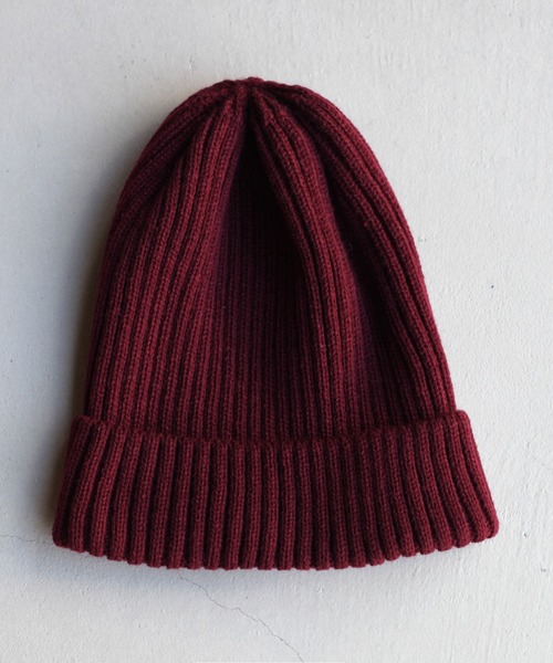 14+（イチヨンプラス）の「リブニット帽（ニットキャップ/ビーニー・レディース・ワインレッド/レッド系その他/ネイビー/ブルー系その他/カーキ/グリーン系その他/ブラック/ブラック系その他/ベージュ/ベージュ系その他・FREE）」の9枚目の写真