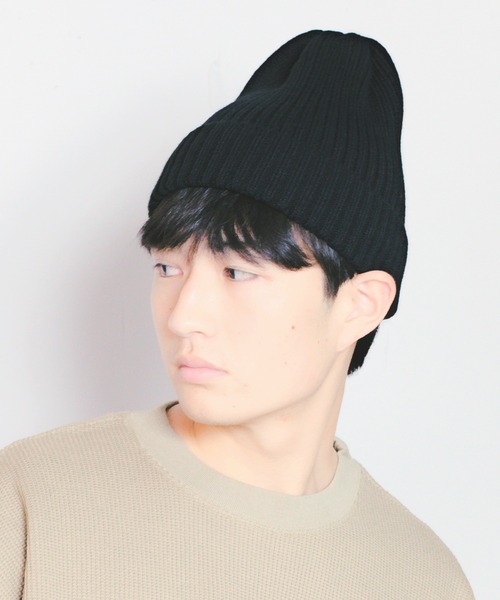 14+（イチヨンプラス）の「リブニット帽（ニットキャップ/ビーニー・レディース・ワインレッド/レッド系その他/ネイビー/ブルー系その他/カーキ/グリーン系その他/ブラック/ブラック系その他/ベージュ/ベージュ系その他・FREE）」の22枚目の写真