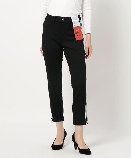 RAG MACHINE（ラグマシーン）の「【RAG MACHINE】「nobee」 楽伸びモコモコ裏シャギーテーパードパンツ（その他パンツ・レディース・ブラック/グレー/ブルー/ダークインディゴブルー・S/M/L）」の2枚目の写真