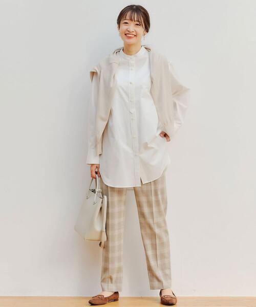 green label relaxing（グリーンレーベルリラクシング）の「[ 1_OF MINE ] FM バンドカラー シャツ ＜フリーサイズ＞（シャツ/ブラウス・レディース・ライトブルー/ライム/ホワイト/オフホワイト・FREE）」の14枚目の写真