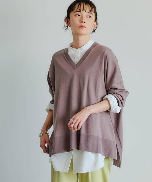 green label relaxing（グリーンレーベルリラクシング）の「[ 1_OF MINE ] FM バンドカラー シャツ ＜フリーサイズ＞（シャツ/ブラウス・レディース・ライトブルー/ライム/ホワイト/オフホワイト・FREE）」の11枚目の写真