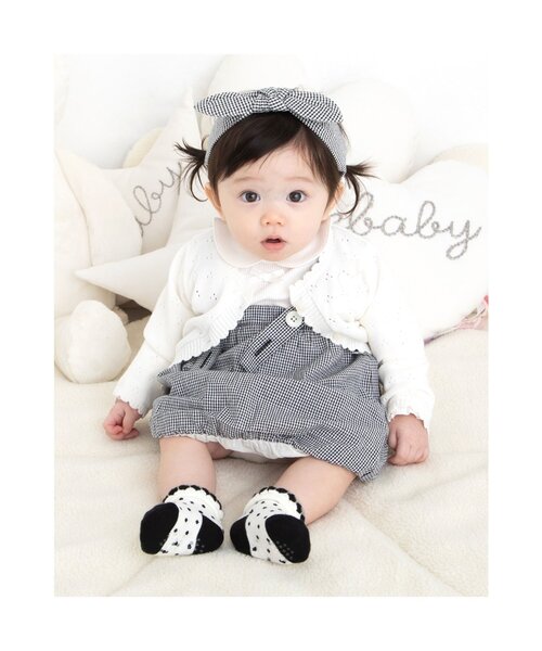 セール Ebaby 襟付き ロンパース チェック柄 バルーン スカート セット ロンパース Ebaby イーベビー のファッション通販 Zozotown