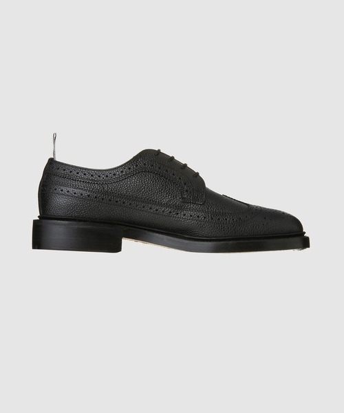 THOM BROWNE（トムブラウン）の「CLASSIC LONGWING BROGUE W/ LEATHER SOLE IN PEBBLE GRAIN（ドレスシューズ・メンズ・ブラック/グレー・8.5/7.5/8/9）」の3枚目の写真