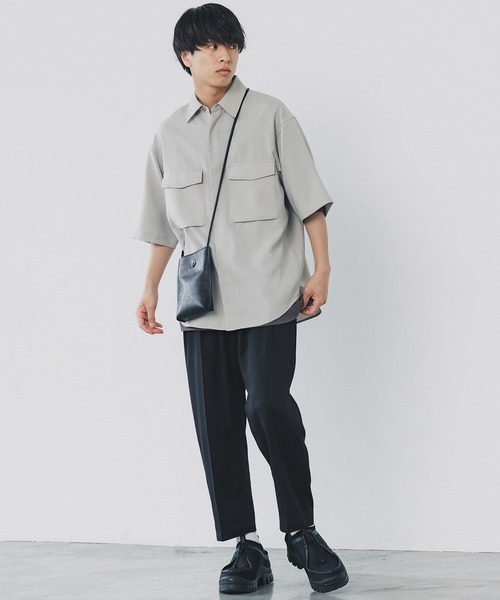 LIDNM リドムシャツセット CROPPED WORK H/S SHIRT（シャツ/ブラウス）｜WYM LIDNM（ウィム