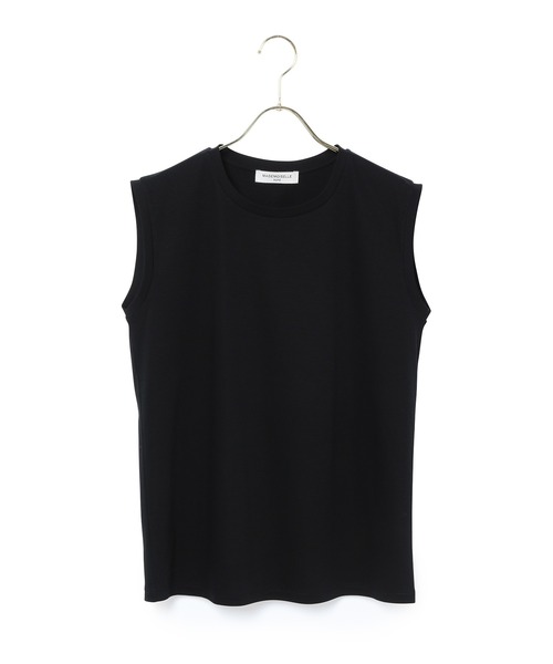 MADEMOISELLE ROPE'（マドモアゼル ロペ）の「<コットンストレッチ>ノースリーブTシャツ（Tシャツ/カットソー・レディース・ホワイト/ボルドー/ブラック/グリーン系その他2・38）」の15枚目の写真