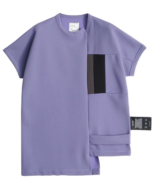 SHAREEF(シャリーフ)の「RIDGE TWILL SWITCHING DOLMAN S/S T(Tシャツ/カットソー・メンズ・ラベンダー/ホワイト/ブラック・2/3/1)」の3枚目の写真