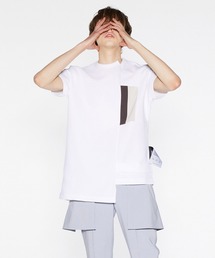 RIDGE TWILL SWITCHING DOLMAN S/S T