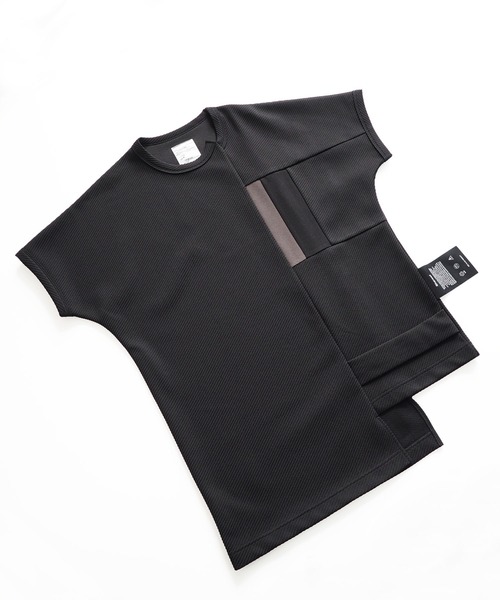 SHAREEF(シャリーフ)の「RIDGE TWILL SWITCHING DOLMAN S/S T(Tシャツ/カットソー・メンズ・ラベンダー/ホワイト/ブラック・2/3/1)」の15枚目の写真
