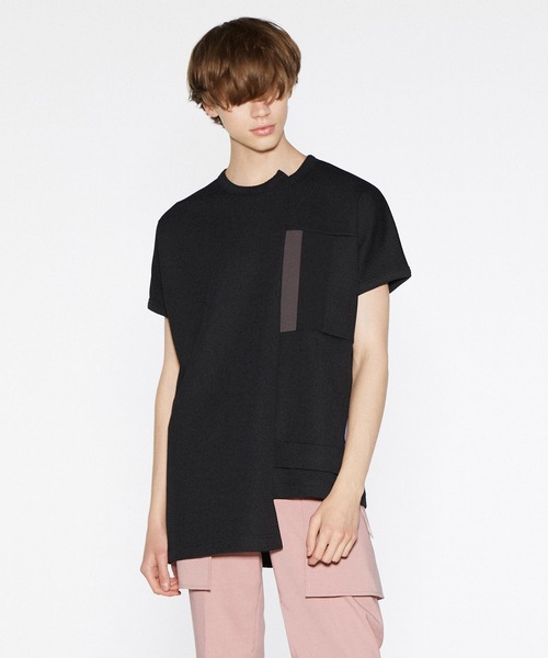 SHAREEF(シャリーフ)の「RIDGE TWILL SWITCHING DOLMAN S/S T(Tシャツ/カットソー・メンズ・ラベンダー/ホワイト/ブラック・2/3/1)」の20枚目の写真