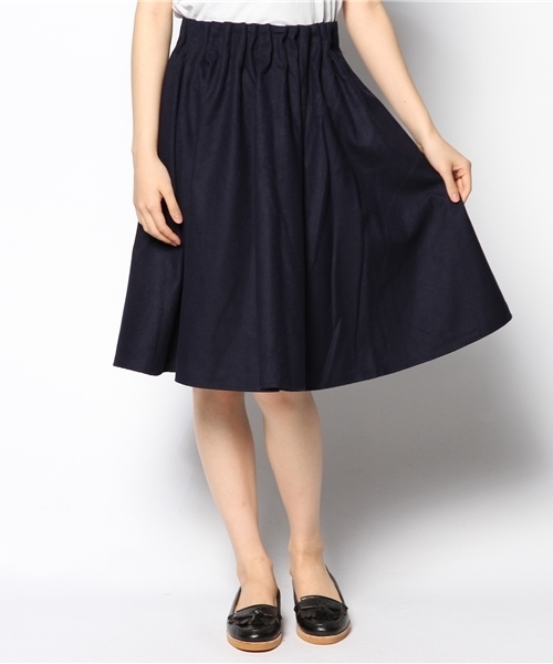 Kastane（カスタネ）の「【Kastane】Wタックステッチスカート（スカート・レディース・その他18/ブラウン/ネイビー・FREE）」の11枚目の写真