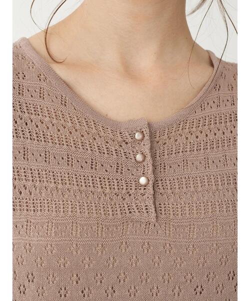 earth music&ecology（アースミュージックアンドエコロジー）の「透かし編みワンピース ＊（ワンピース・レディース・テラコッタ/グリーン/ベージュ・FREE）」の13枚目の写真