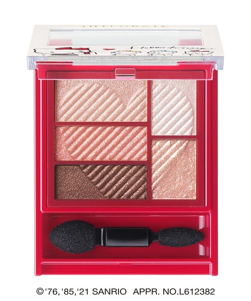 INTEGRATE（インテグレート）の「インテグレート　トリプルレシピアイズ　Ｋ　PK704　[ハローキティ　限定デザイン]　【数量限定】（アイシャドウ・レディース・PK704　ピンク系・ﾌﾘ-）」の3枚目の写真