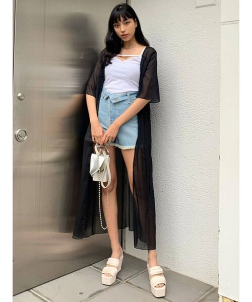 EMODA（エモダ）の「ワイドギャザーハイヒール（サンダル・レディース・アイボリー/グレー/ブラック・SMALL/MEDIUM/LARGE）」の18枚目の写真